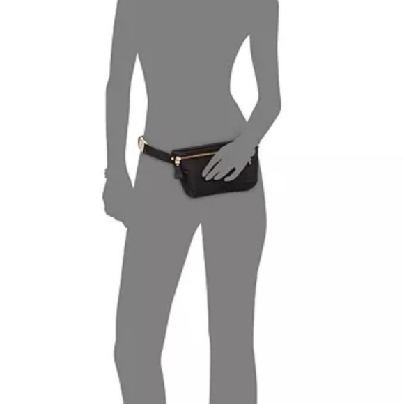 MICHAEL Michael Kors Black and Gold Nylon Belt Bag - Picture 3 of 10